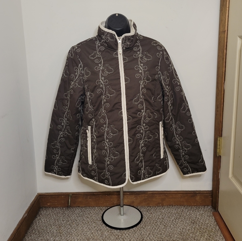 Free Country Women’s Brown Jacket Soft Shell - Size (S) - Excellent Condition